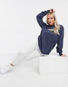 Napapijri Box Long Sleeve T-shirt In Navy