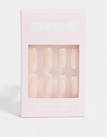 Shrine False Nails - Coffin French Tips-multi