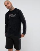 Fila Black Towelling Sweatshirt - Black
