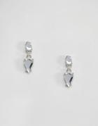 Asos Crystal Jewel Stud Earrings - Clear