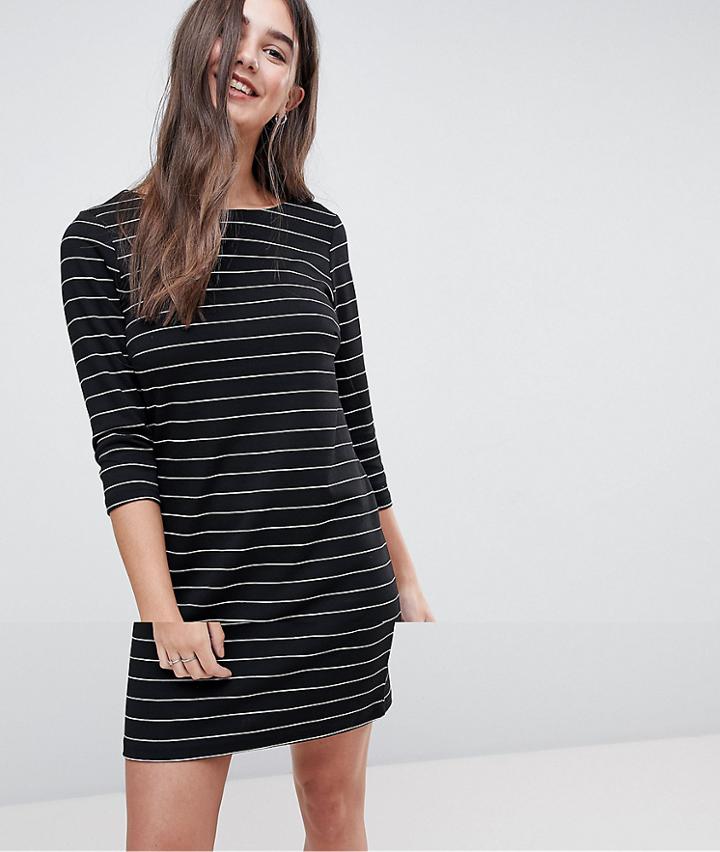 Vila Striped Scoop Neck Jersey Dress - Multi