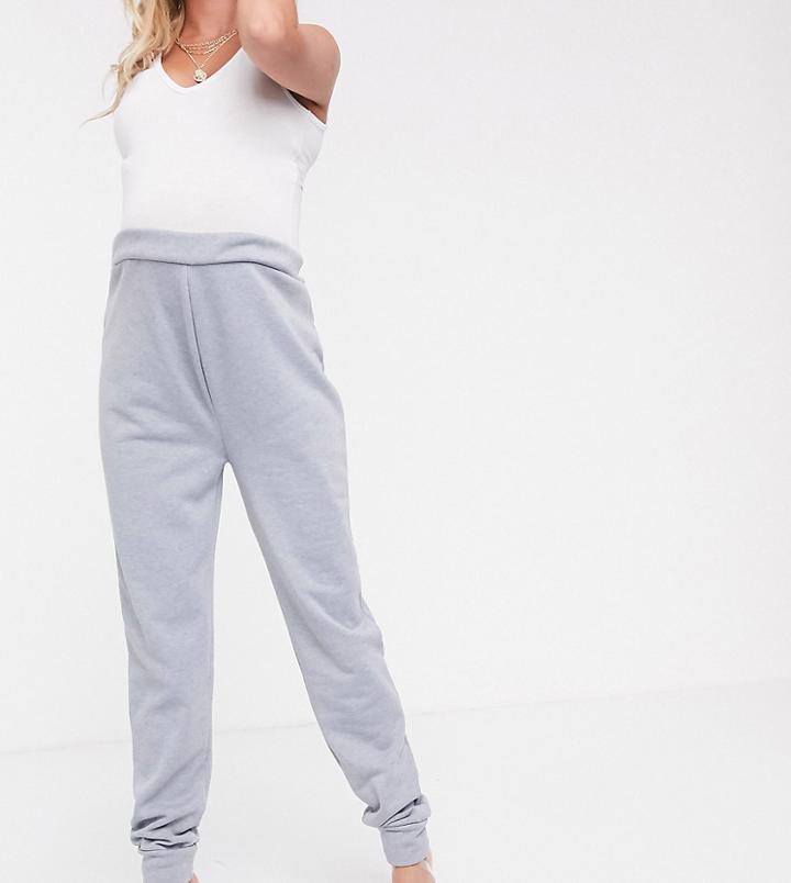 Fashionkilla Maternity Jogger Bottom In Gray