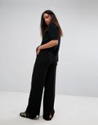 Back By Ann Sofie Back Flap Tie Hem Pants - Black