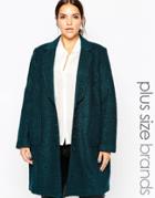 Carmakoma Button Down Pea Coat - Green