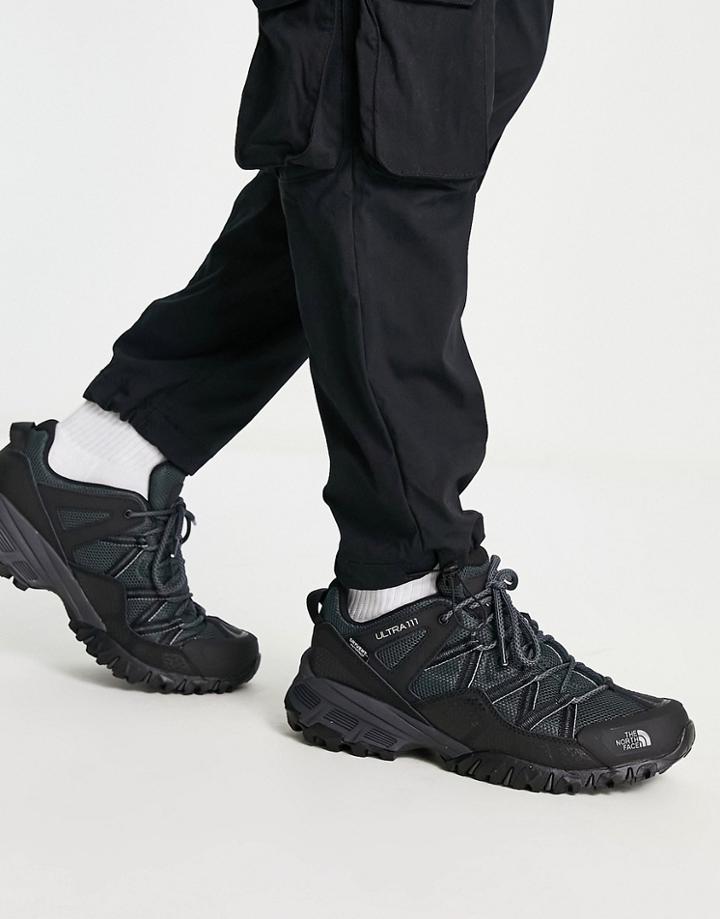 The North Face Ultra 111 Wp Sneakers In Black And Charcoal