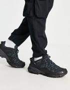 The North Face Ultra 111 Wp Sneakers In Black And Charcoal