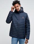 Timberland Lightweight Hooded Down Jacket In Navy - Navy