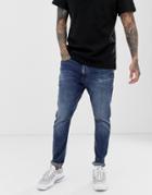 G-star D-staq 3d Slim Fit Jeans In Medium Aged - Blue