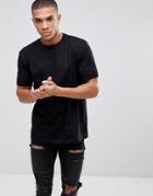 Asos Design Relaxed Fit T-shirt In Black - Black