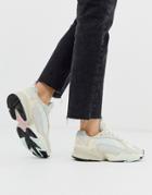 Adidas Originals Yung-1 Sneakers In Off White And Mint Green
