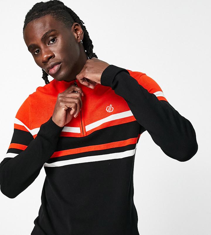 Dare 2b Outgoing Ski Mid Layer Sweat In Amber Glow And Black-multi
