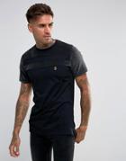 Luke Sport Spowie Velour T-shirt In Black - Black