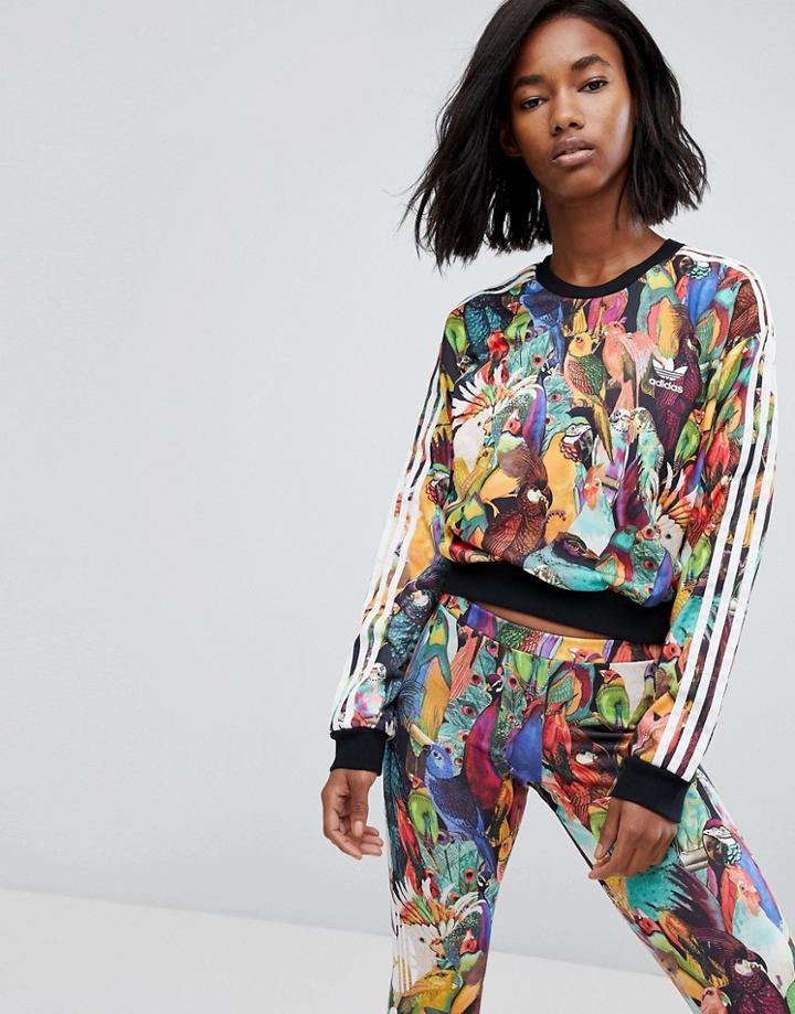 Adidas Originals X Farm Passaredo Crop Sweat - Multi