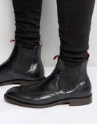 Hudson London Breslin Leather Chelsea Boots - Black