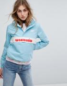 Umbro Retro Sporty Half Zip Front Tracksuit Jacket - Blue