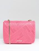 Love Moschino Logo Stamp Shoulder Bag - Pink
