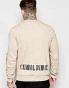 Criminal Damage Sweatshirt With Sleeve Print - Nude