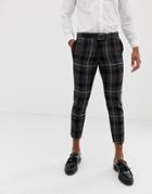 Twisted Tailor Harris Tweed Cropped Pants-gray