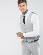 Harry Brown Slim Fit Donegal Nep Vest - Gray