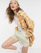 Cotton: On Boyfriend Shirt In Tonal Plaid-brown