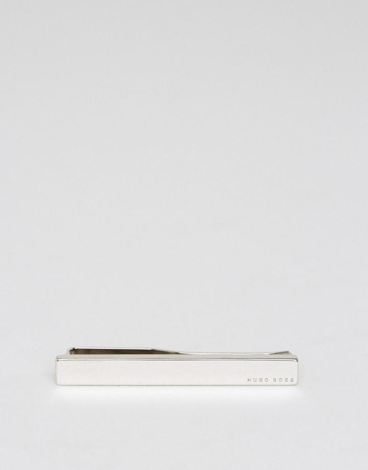 Boss By Hugo Boss Tennyson Logo Tie Clip In Silver - Silver