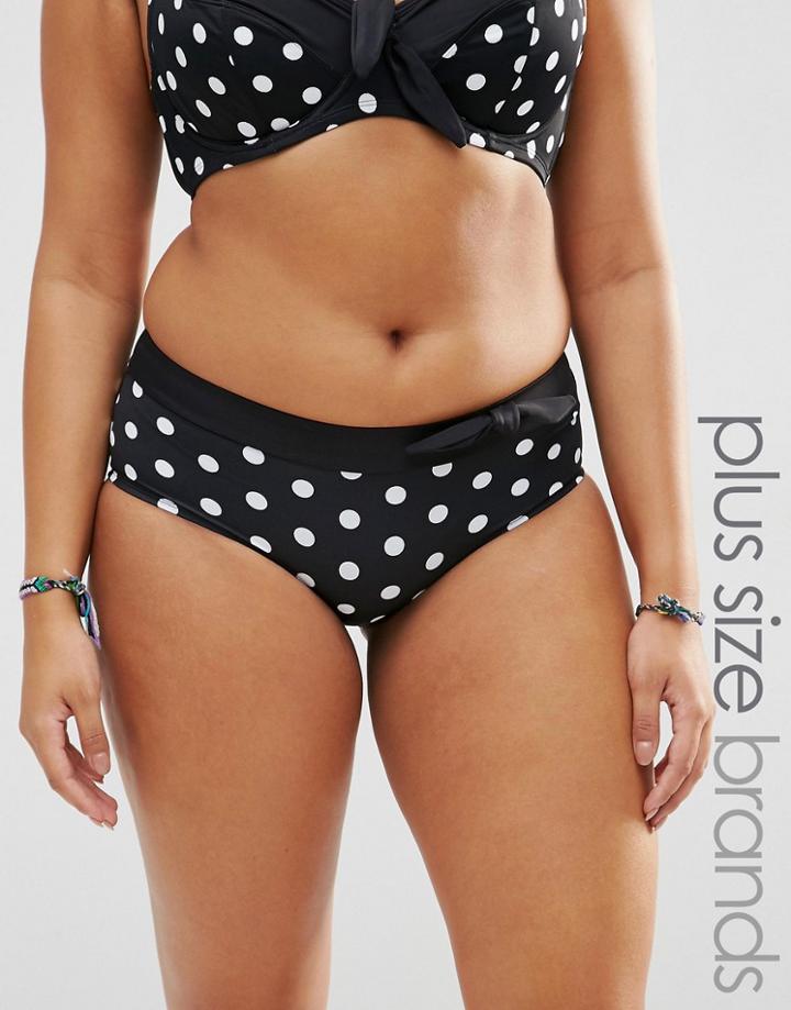 Marie Meili Katana Curves Polka Dot Bikini Bottoms
