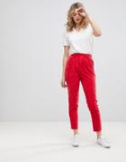 Daisy Street Pants In Vintage Corduroy - Red