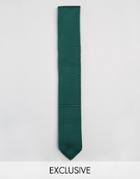 Heart & Dagger Knitted Regular Blade Tie - Green