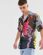 Reclaimed Vintage Retro Print Shirt - Multi
