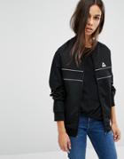 Le Coq Sportif Bomber Jacket With Piping - Black