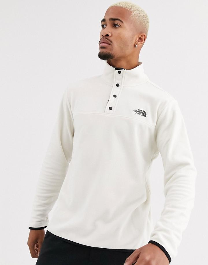 The North Face Tka Glacier Snap-neck Pullover Fleece In White