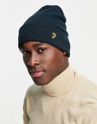 Farah Logo Beanie Hat In Navy