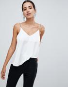 Asos Design Cami With Chain Back - White