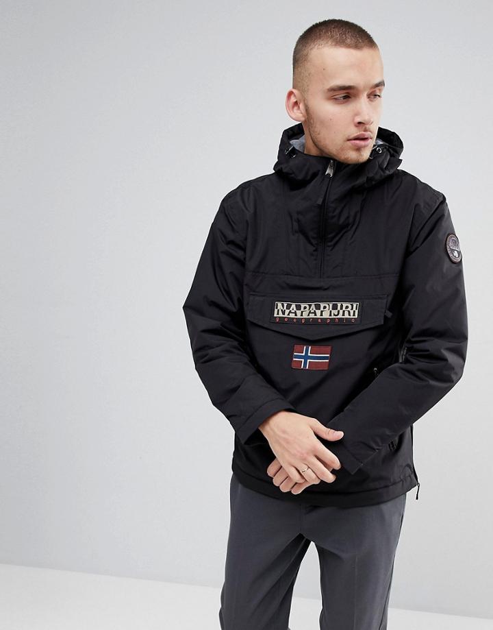 Napapijri Rainforest Pocket Jacket In Black - Black