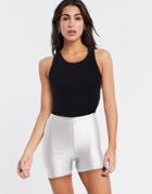 Weekday Run Mini Shorts In Silver