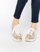 Le Coq Sportif Eclat Translucent Sneakers With Socks - Clear