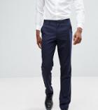 Asos Tall Slim Suit Pants In Navy - Navy