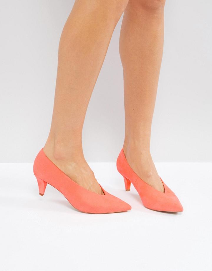 Asos Strike Mid Heels - Pink