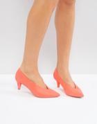 Asos Strike Mid Heels - Pink