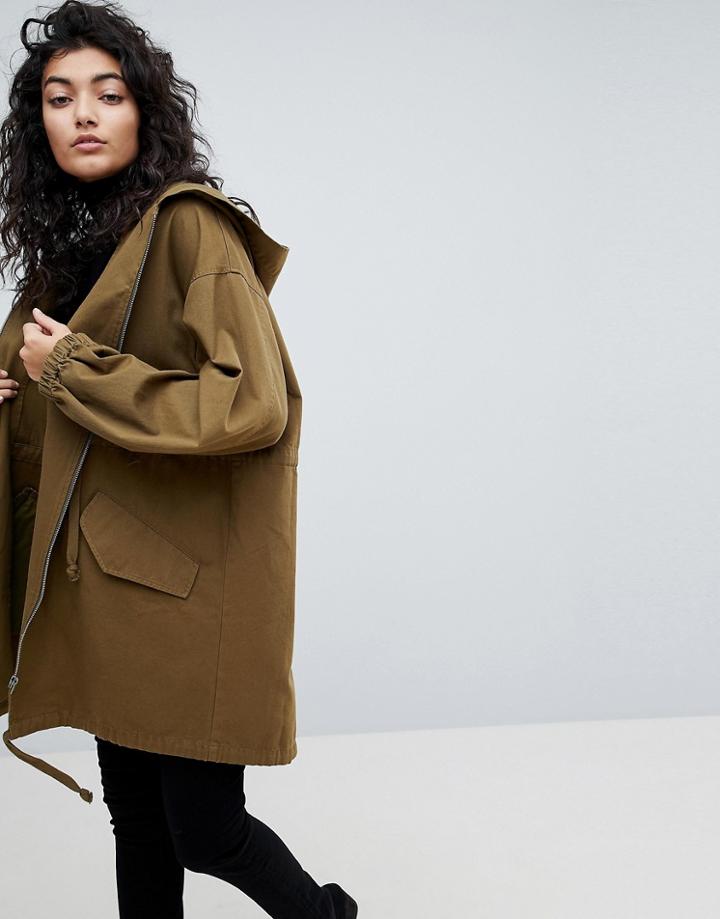 Asos Lightweight Parka - Green