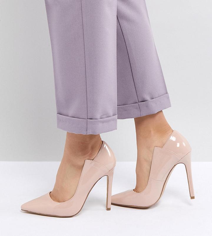 Lost Ink Patent Pumps-beige