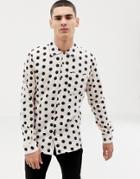 Bellfield Shirt With Large Polka Dot In Pink - Pink