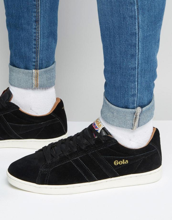 Gola Equipe Suede Sneakers - Black