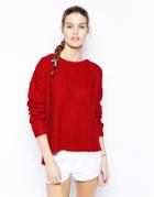 Brave Soul Fisherman Sweater - Red