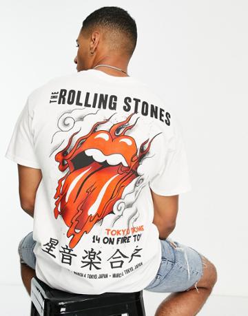 River Island Rolling Stones T-shirt In White