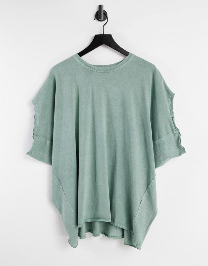 We The Free By Free People Shasta Muscle Oversized T-shirt-white