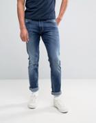 Wrangler Larson Regular Slim Fit Jean Soft Stroke Wash - Blue