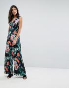 Mango Tropical Jumpsuit - Black