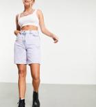 Collusion 90s Baggy Dad Shorts In Washed Lilac-purple