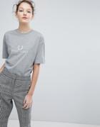 Fred Perry Wreath Logo T Shirt - Gray